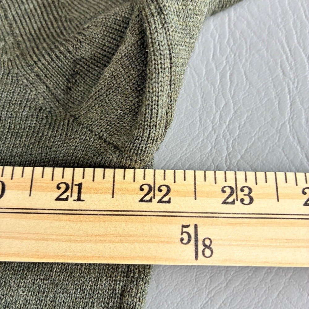 Express Mens Merino Wool Crew Neck Sweater Dark Green L NWT 01776793 - Picture 11 of 15